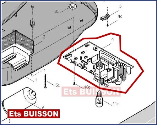 CAME VER V600 Carte �lectronique 3199ZL55 (4)