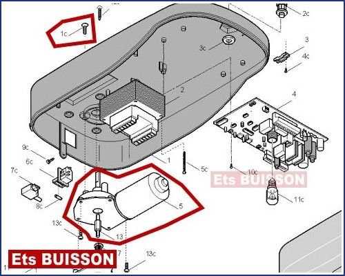 CAME VER V600 Motor�ducteur 119RIE129 (1C-5-13)