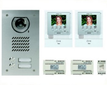 Kit Aiphone vid�o couleur avec m�moire d'image platine encastr�e