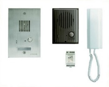 Kit interphone audio Aiphone platine inox antivandal � encastrer