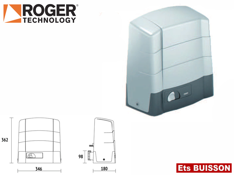 Roger Technology -BG30/2204- Motoréducteur jusqu'à 2200Kg