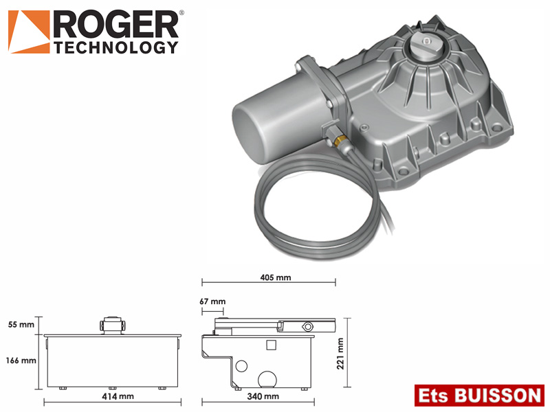 Roger Technology -BR21/362- Motoréducteur Brushless jusqu'à 1000