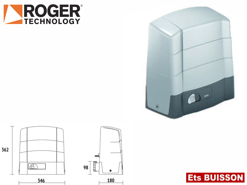 Roger Technology -G30/1803- Motoréducteur 230V AC jusqu'à 1800Kg