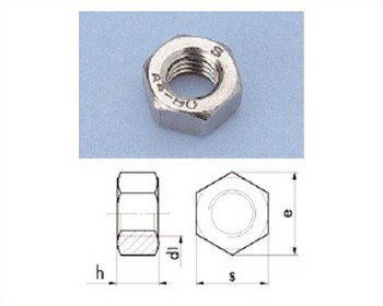 Ecrou hexagonal Inox M 3