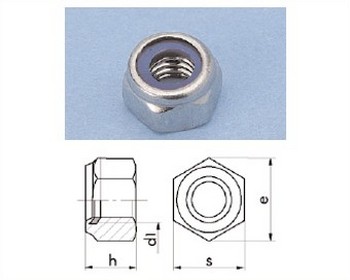 Ecrou frein hexagonal Inox M20 - Ets BUISSON