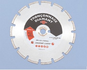 Disque à tronçonner diamanté pour asphalte à sec 350x2.8x25.4