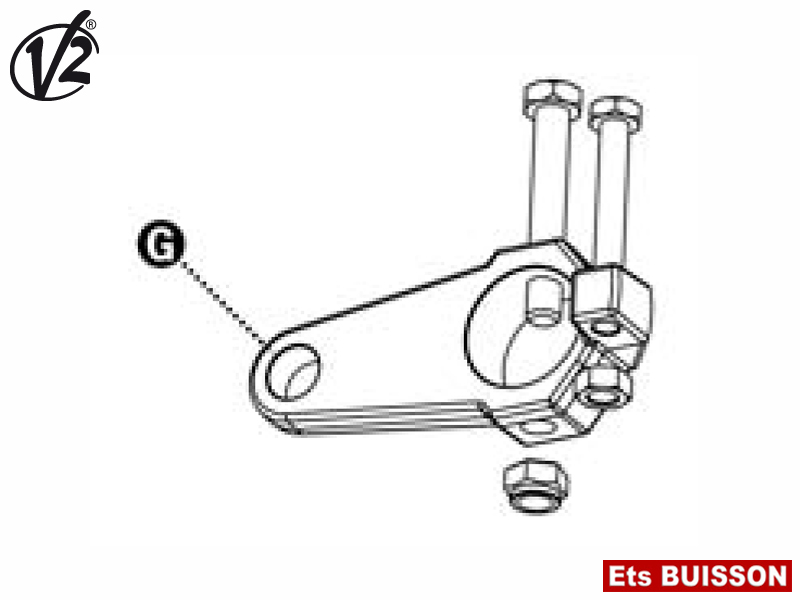 V2 - VULCAN - Bras de transmission Réf. 172253