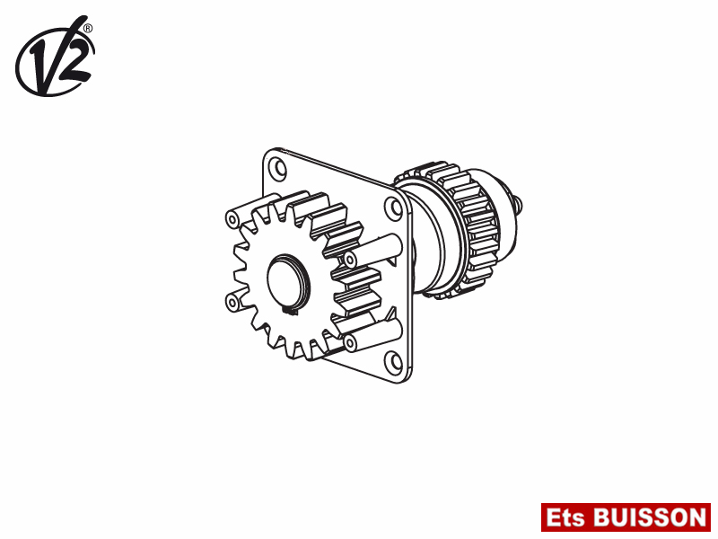 V2 - GOLD - Engrenage pour motorisation 1200 kgs Réf. 172342