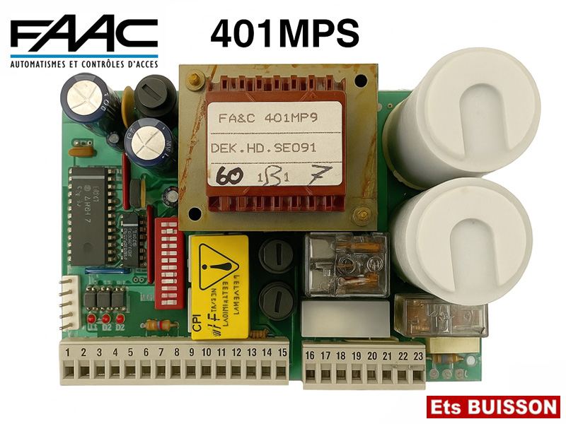 Carte électronique de commande Faac 401MPS d'occasion