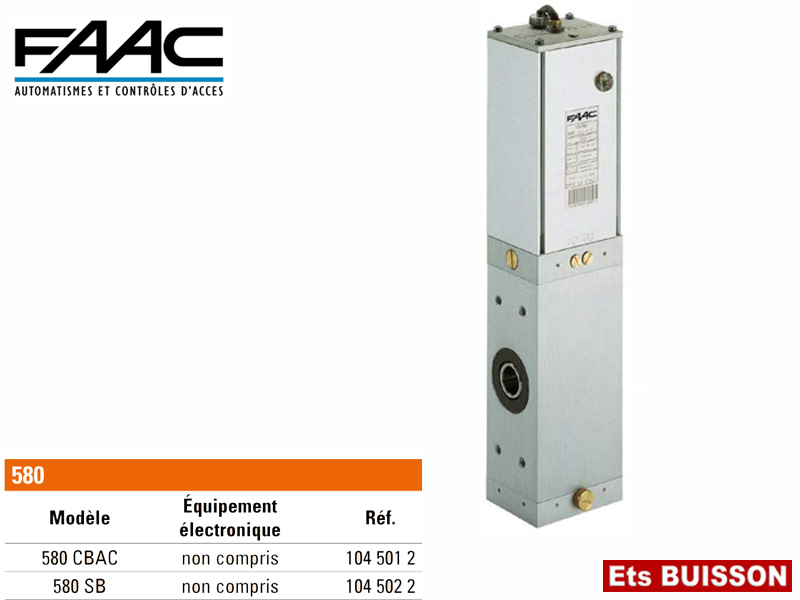 FAAC 580 SB moteur pour portes basculantes