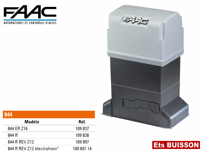 FAAC 844 ER Z16 moteur à bain d'huile pour portails coulissants FAAC 844 ER Z16 moteur à bain d'huile pour portails coulissants