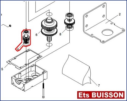 BENINCA PR.45E24 - Engrenage N°4 Réf 9686012