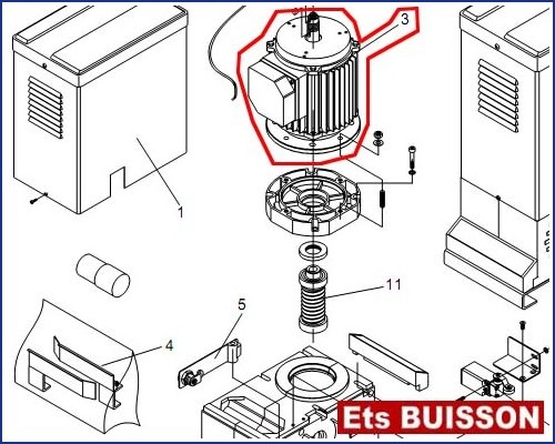 BENINCA RI.15M - Moteur N°3 Ref 9686045 BENINCA RI.15M - Moteur N°3 Ref 9686045