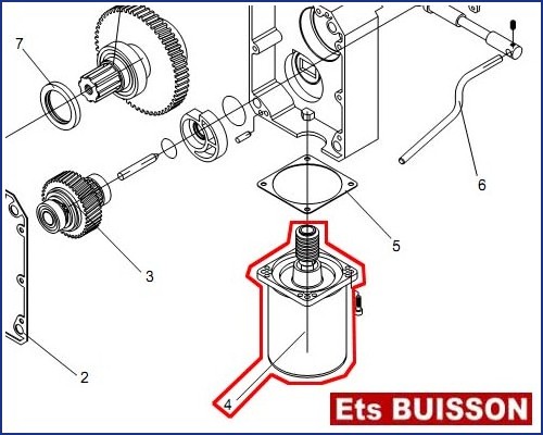 BENINCA VE-250 - Moteur N°4 Ref 9686971 BENINCA VE-250 - Moteur N°4 Ref 9686971