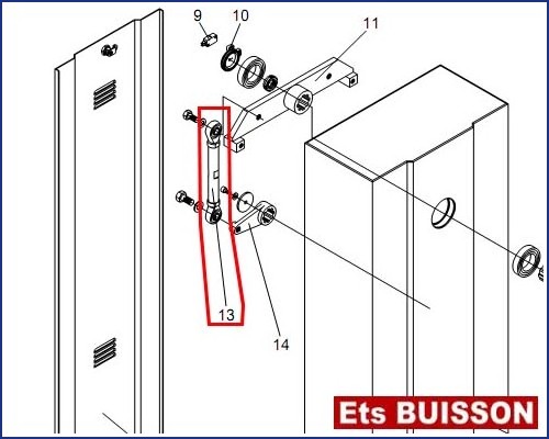 BENINCA VE-250 - Porte (inox) N°13/I Ref  9686987