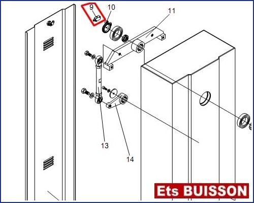 BENINCA VE-250 - Micro-interrupteur N°9 Ref 9686120