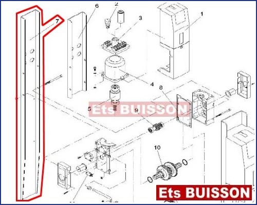 BENINCA AU.96 - Plaque N°7 Ref 9686165