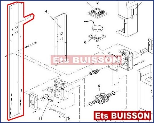 BENINCA AU.9624 - Plaque N°5 Ref 9686165