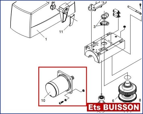 BENINCA PR.45E24 - Moteur N°10 Ref 9686167