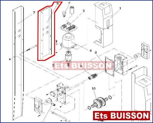 BENINCA AU.96 - Plaque N°6 Ref 9686206