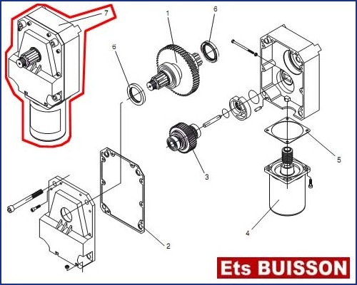 BENINCA LADY-BE - Moteur-reduct. N°7 Ref 9686247