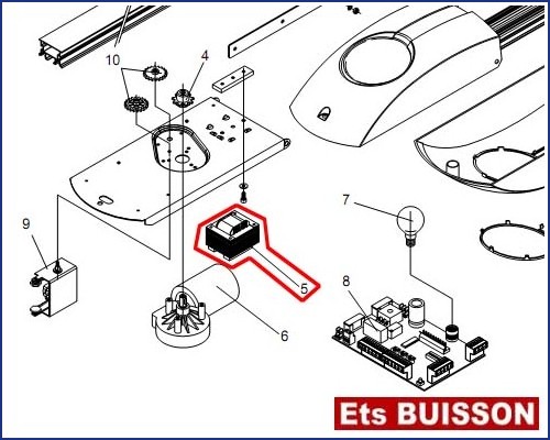 BENINCA KEN3 - Transformateur N°5 Ref 9686293