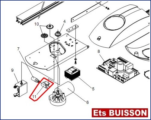 BENINCA KT3 - Douille N°11 Ref 9686309