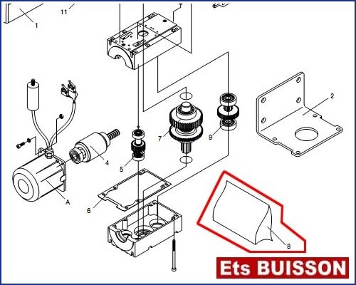 BENINCA PR.45E - PR.EL - Blister N°8 Réf 9686354