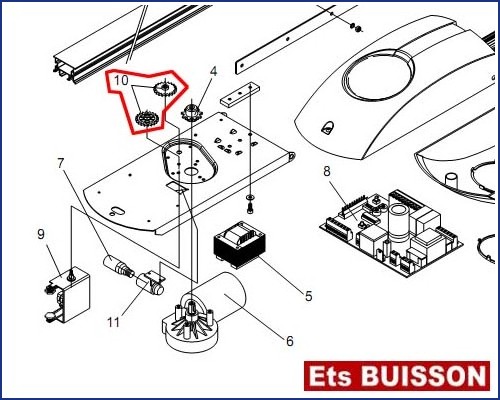 BENINCA KT3 - Engrenage N°10 Ref 9686402