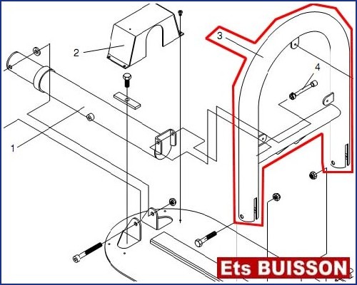 BENINCA VE.SOR - Tube arceau N°3 Réf 9686544