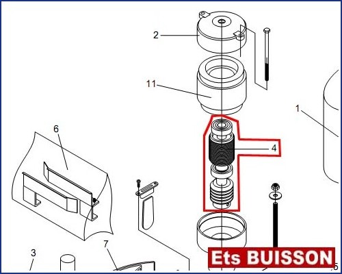 BENINCA MS4 - Arbre moteur N°4 Ref 9686903