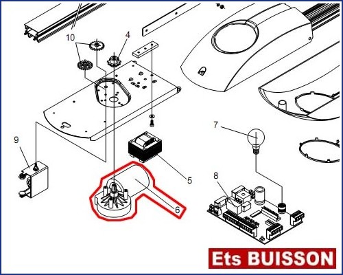 BENINCA KEN3 - Moteur N°6 Ref 9686921