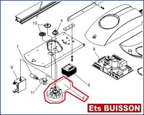 BENINCA KT3 - Moteur N°6 Ref 9686921