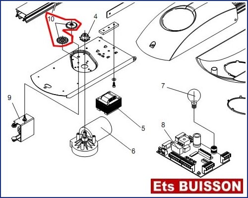 BENINCA KEN4 - Engrenage N°10 Ref 9686924