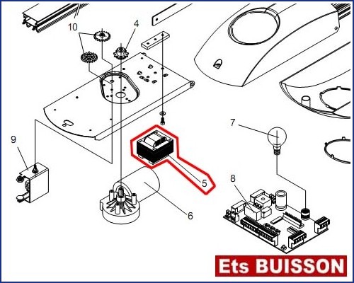 BENINCA KEN4 - Transformateur N°5 Ref 9686926