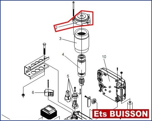 BENINCA MB/MBE - Calotte moteur N°2 Ref 9686931