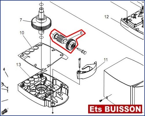 BENINCA MB24/MBE24 - Arbre N°6 Ref 9686936