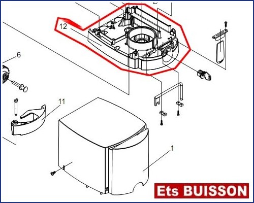 BENINCA MB24/MBE24 - Carter N°12 Ref 9686942