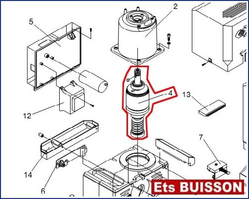 BENINCA RI.10KI - Arbre moteur N°4 Ref 9686957