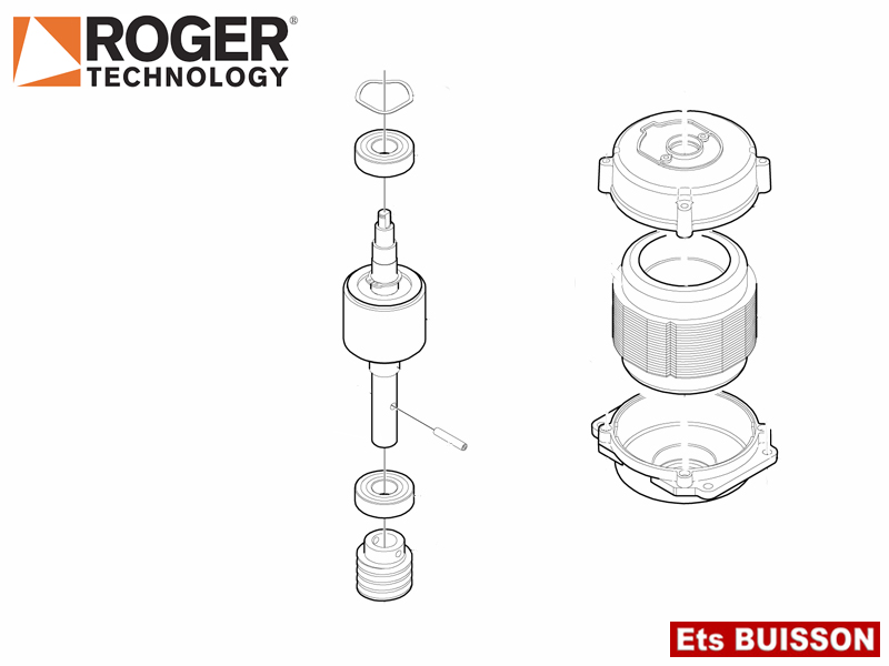 Roger Technology - R30 - Groupe moteur et rotor Roger Technology - R30 - Groupe moteur et rotor