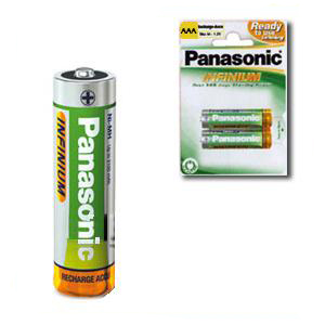 Piles Accus Panasonic Nimh blister 2AAA INFINIUM 1.2V 800 mAh pa