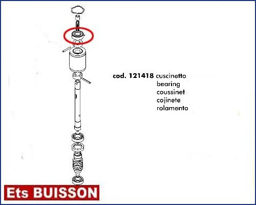 DEA LIVI 400/800 - Roulement  référence 121418