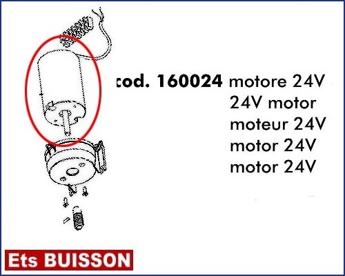 DEA Look - Moteur 24V référence 160024