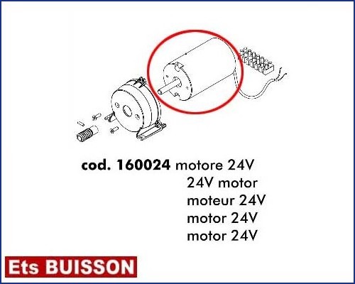 DEA Mac - Moteur 24V référence 160024