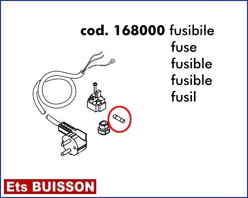 DEA Spazio - Fusible référence 168000