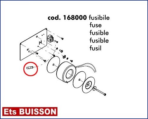 DEA Stop - Fusible référence 168000