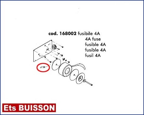 DEA Pass - Fusible 4A référence 168002