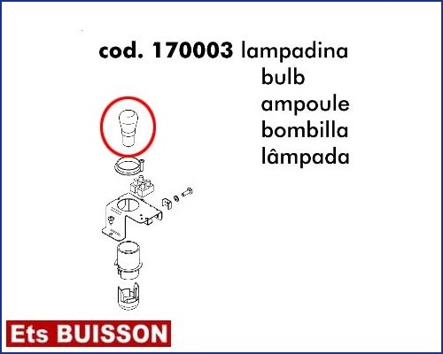 DEA Lato - Ampoule référence 170003