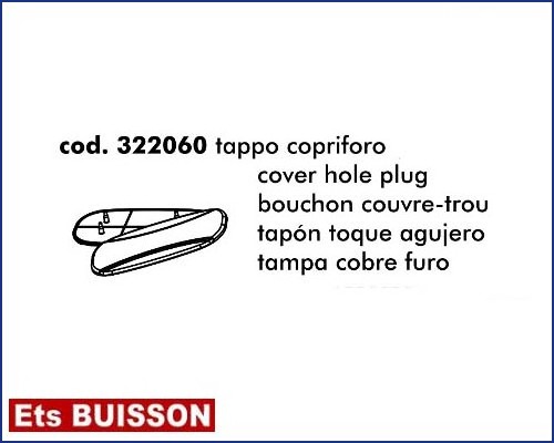 DEA Pass - Bouchon couvre-trou référence 322060