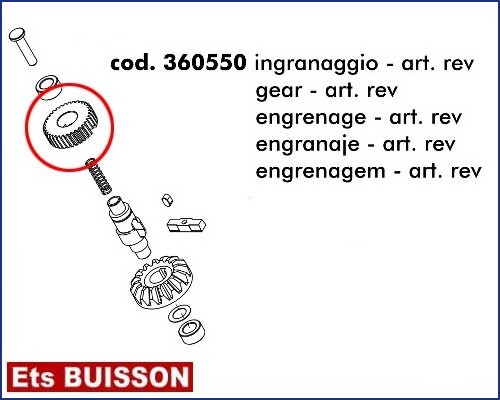 DEA Look - Engrenage - art. rev. référence 360550